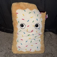 Large Walmart Pop Tart Valentine's Day White Toaster Pastry Plush New W/ Tags