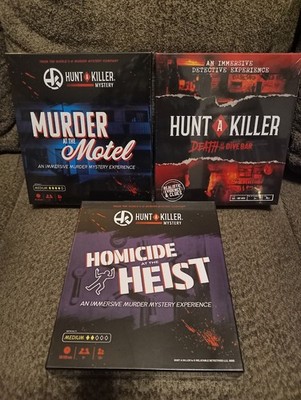 Lot Of 3 Hunt A Killer Murder Mystery Games