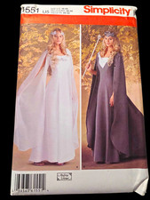 Simplicity 1551 Women's Dress Costume Sewing Pattern Contemporary Original 16-24