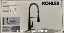 KOHLER Vind Semi-Pro Pull-Down Kitchen Faucet K-R33911-BL - Matte Black