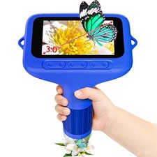 SKYBASIC Digital Microscope for Kids, 3" Screen 1000X Handheld Microscope HD ...