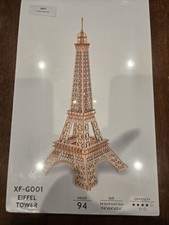 3D Wooden Puzzle Eiffel Tower Toy DIY Model Xmas Gift for Kids Teens Adults