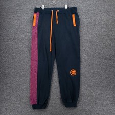 Marvel Black Panther Jogger Mens M Medium Blue Wakanda Forever Sweatpants Fleece