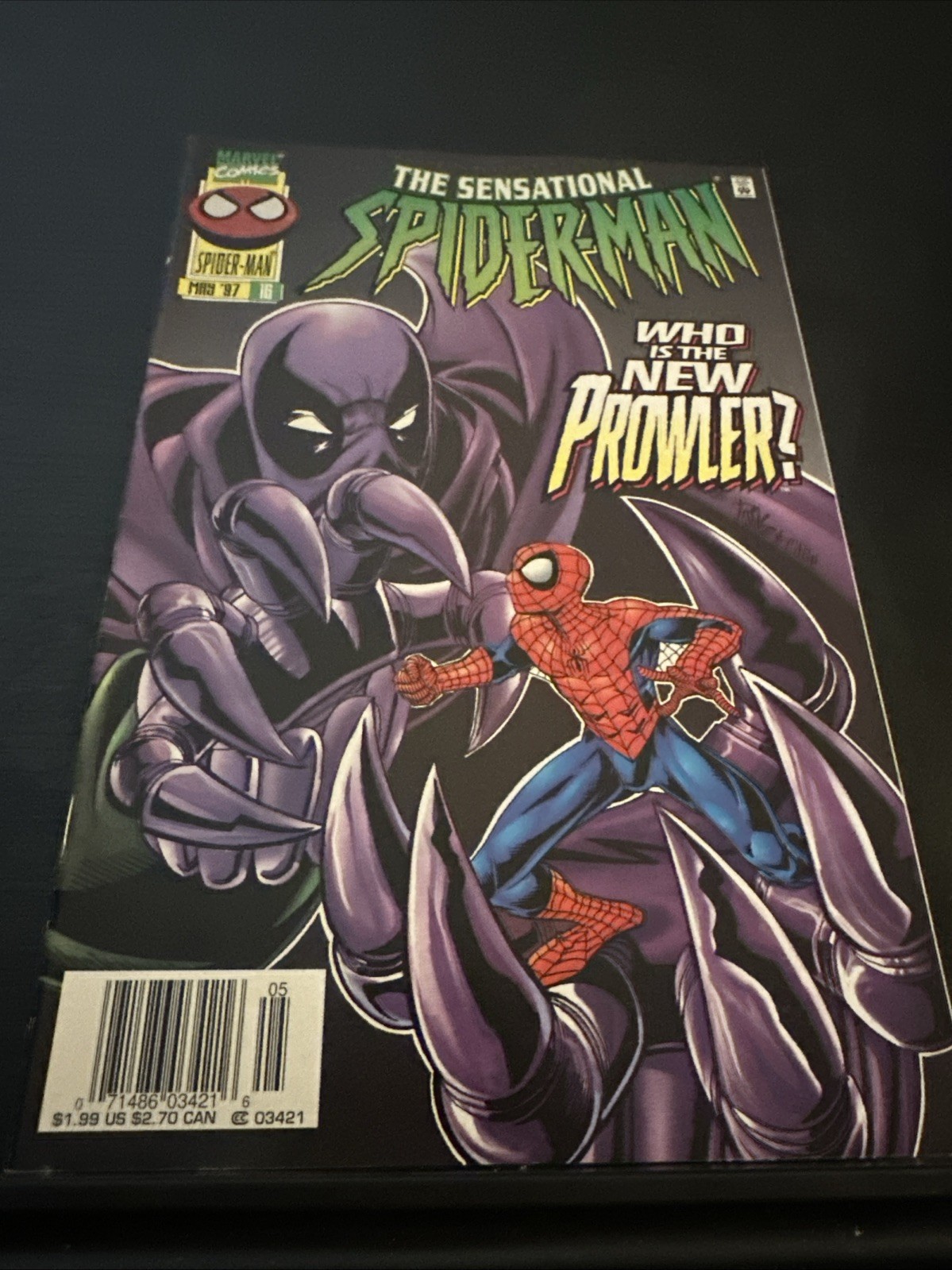 The Sensational Spider-Man #16 Newsstand Variant (Marvel Comics May 1997)