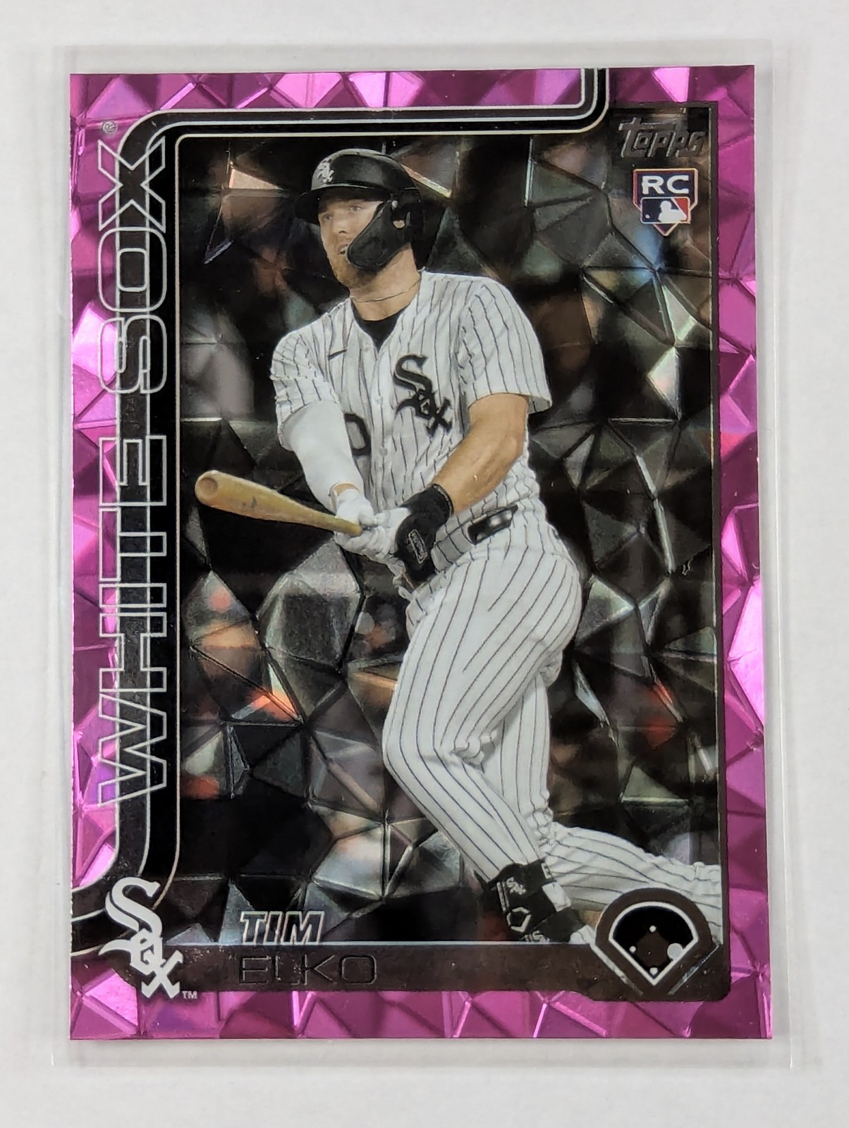 TIM ELKO TOPPS UPDATE ROOKIE PINK DIAMANTE FOIL RC WHITE SOX #US-224  2025