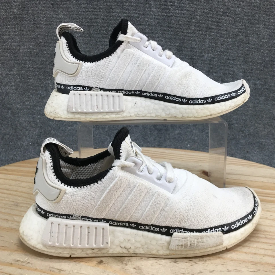 Adidas Shoes Womens 7 White NMD R1 Cloud Running Sneakers Mesh Low Top FV7306 - Image 2 of 4