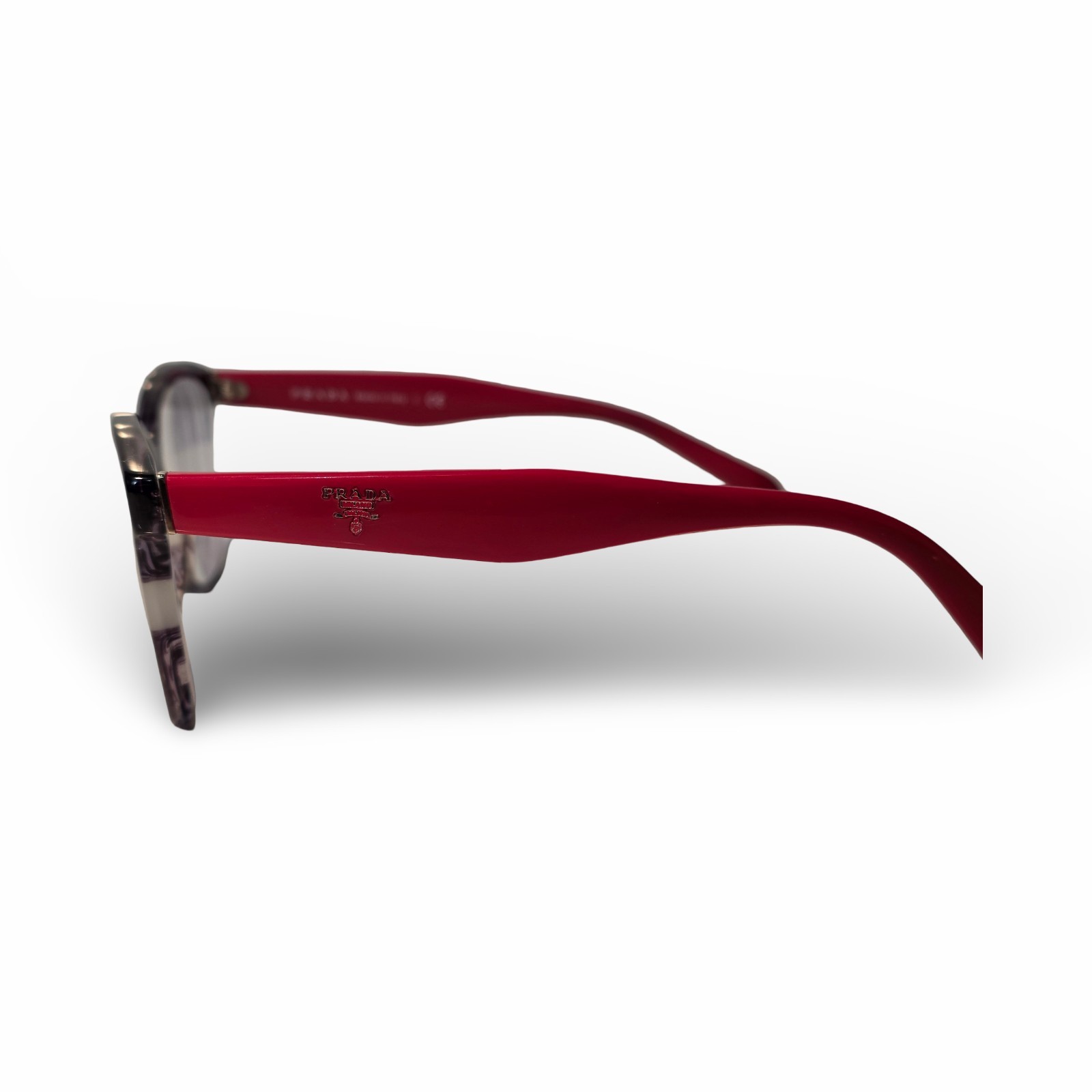 PRADA Heritage VPR 12T Cat Eye Eyeglasses Grey Marble & Red 51-17-140 w/ Case thumbnail 17