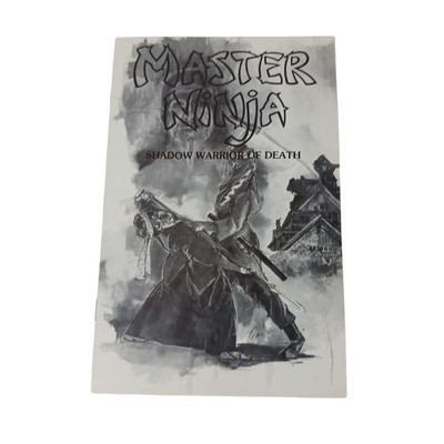 Vtg MASTER NINJA Shadow Warrior of Death Computer Game Manual Paragon Software 