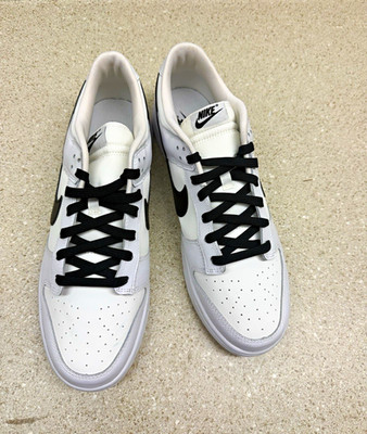 Nike Dunk Low Reverse Panda White/Black Leather Low Top Sneakers DJ6188-101