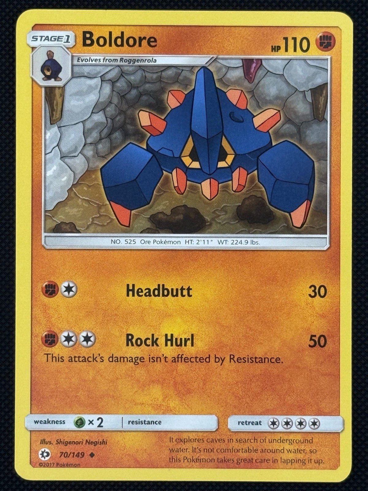 Boldore 70/149 Uncommon SM Base Set Near Mint
