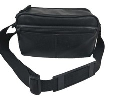Vtg 90s OEM Sony Padded Camera Camcorder Bag Black w Adjustable Strap 12x7" EUC