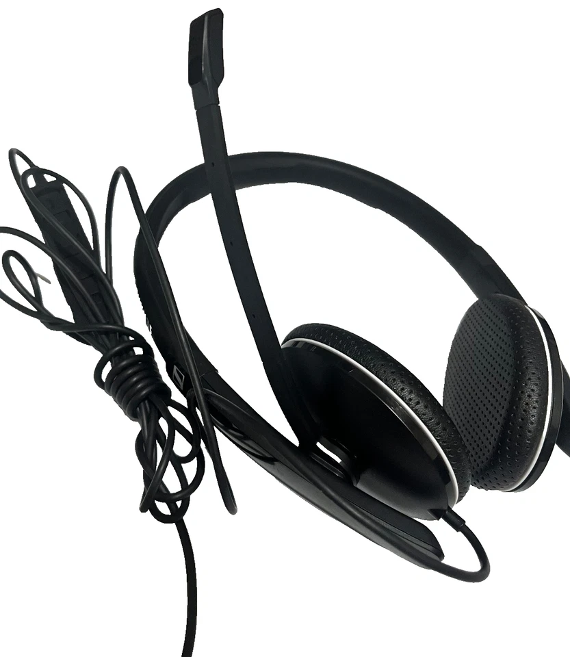 Sennheiser Stereo Wired USB Headset Black SCGD5 Microphone WORKS - Image 2 of 4