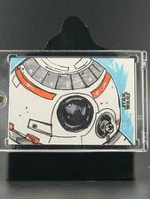 Topps Star Wars Finest BB-8 Sketch Card by Zach Woolsey