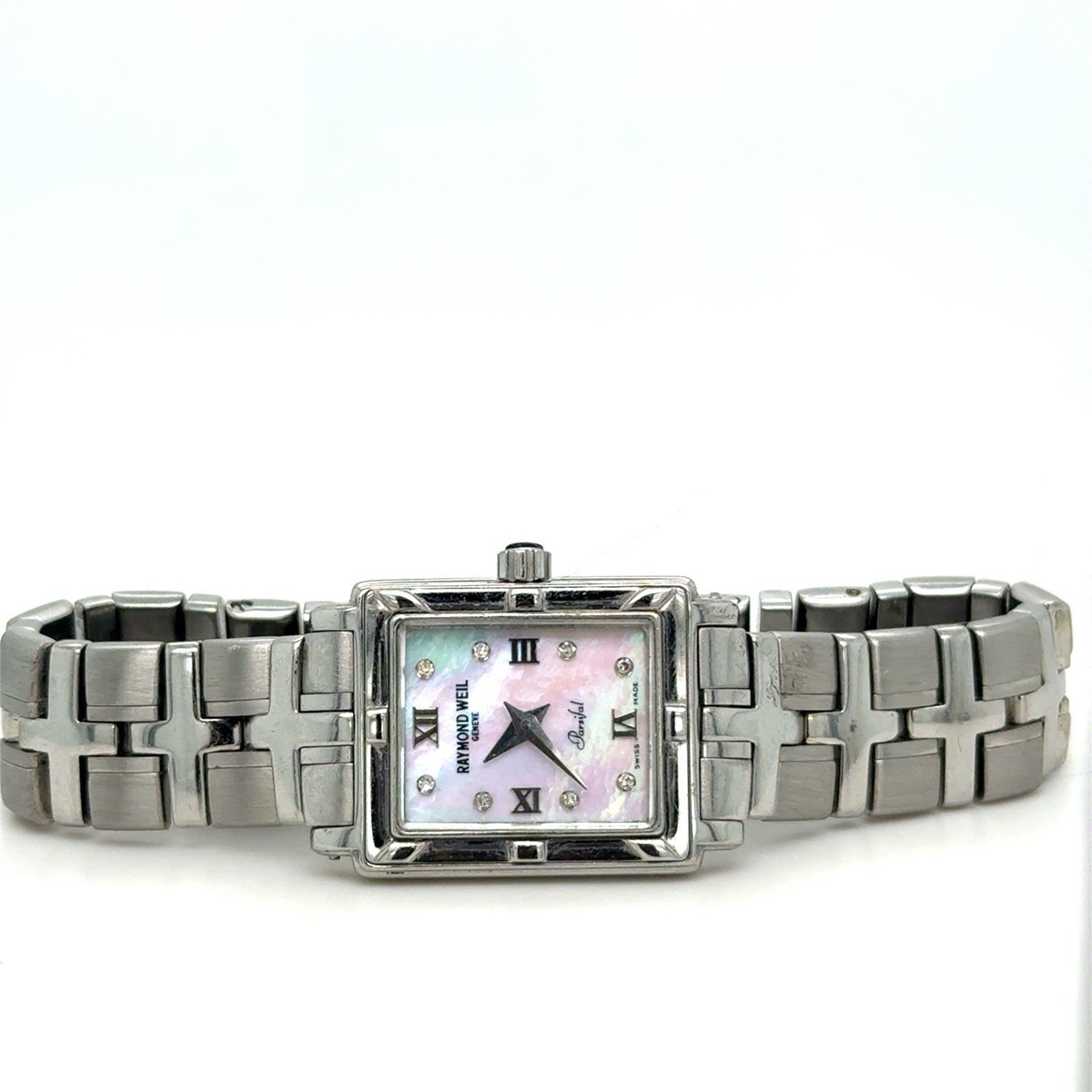 Raymond Weil Parsifal Square Ladies Watch MOP Diamond Dial