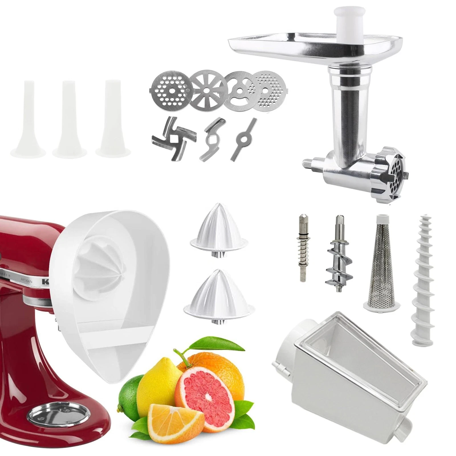 3in1 Fruit & Vegetable Strainer Attachment Set - Includes Food Grinder Attach...