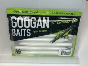 Googan Squad Lunker Log 4” Pearl-1 Pack Of 9