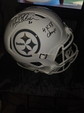 Rockey Bleier Autographed Steeles STS Rep Helmet With 4 X SB Champs Inscription