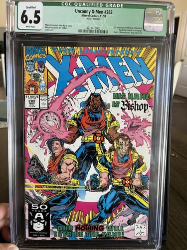 Uncanny X-Men 282 - 1991 - 1st Bishop (Lucas Bishop) - CGC 9.4