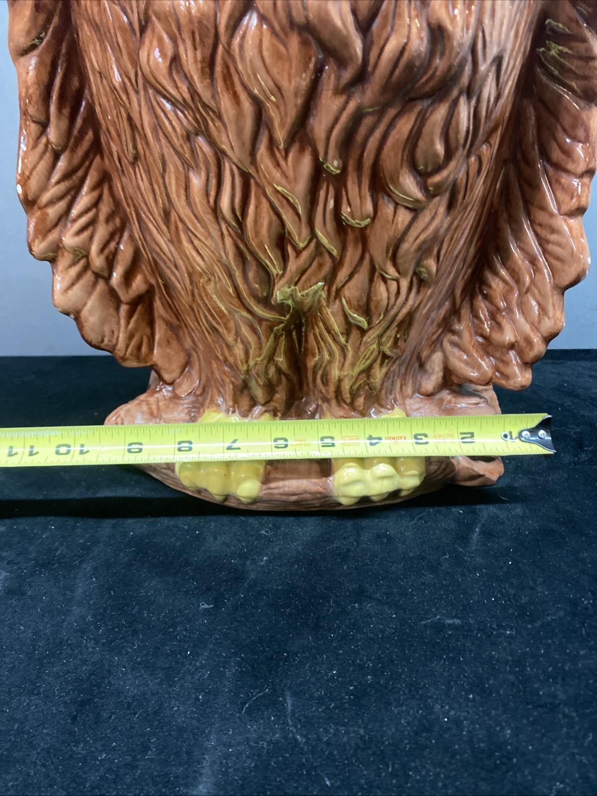 Owl Umbrella Stand Walking Cane  Stick Holder Big Vase 20” VTG READ DESCRIPTION