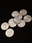 Bag of x10 WALKING LIBERTY 1/10th TROY OZ .999 FINE SILVER RNDS 1oz TOTAL #M1629