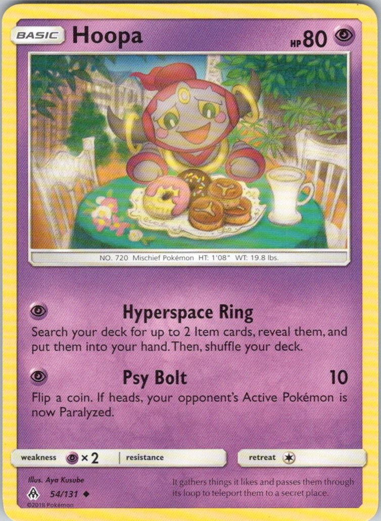 Hoopa #54/131 (LP) SM - Forbidden Light SM06 Pokemon