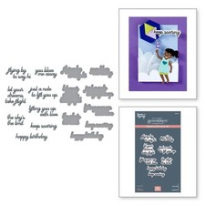 Spellbinders PressPlate & Die Set By Simon Hurley Soaring Sentiments, Sky's The