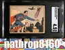 1940 Superman Gum Trading Card #32 Danger On High SGC 4.5 VG