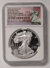 2016 W 1oz .999 Fine Silver American Silver Eagle Lettered Edge NGC PF70UC