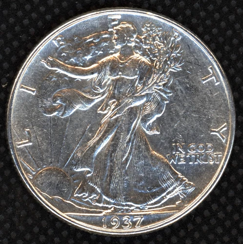 1937 AU WALKING LIBERTY HALF DOLLAR ~ SILVER AT A 15 YR HIGH ~ FREE SHIPPING
