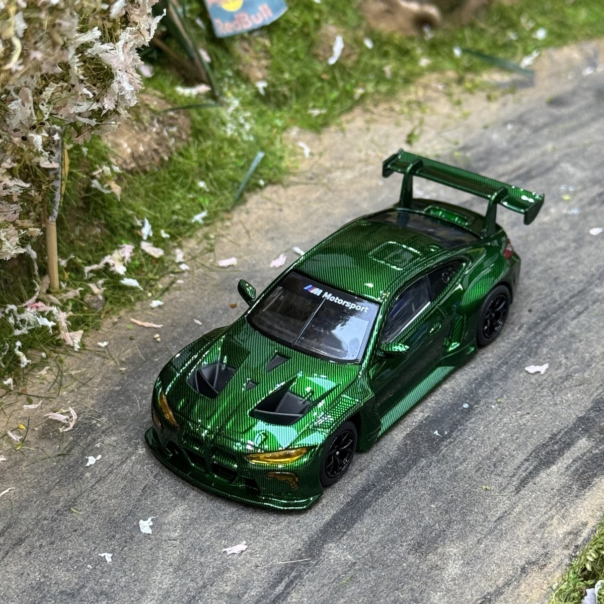 MYSTERIOUS  M4 GT3 グリーンカーボン 1:64 M4 GT3 Green Carbon Alloy Model Car Diecast Collection