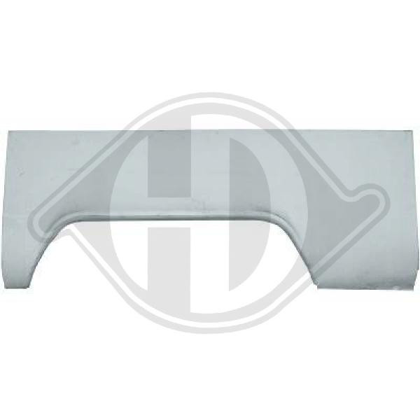 Diederichs Seitenwand Hinten Rechts Radlaufrand FüR VW Transporter II Bus-image