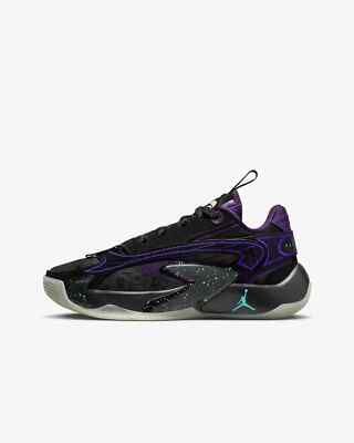 NIKE Jordan LUKA 1 グレー/ブラック/パープル　27.5 Nike Jordan Luka Doncic 2 Space Hunter Black Purple Green Kid GS
