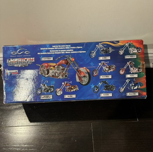 2004 Orange County American Choppers Light & Sound Fire Bike Brand New Vintage - Picture 10 of 17