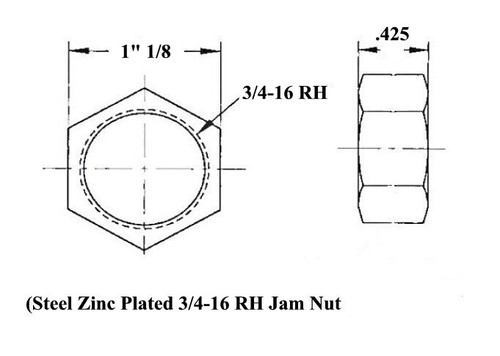 ECONOMY 4 LINK KIT 3/4 HEIM JOINTS 3/4 STEEL CONE SPACERS BUNG .120 - Picture 4 of 8