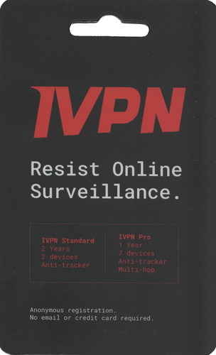 Biglietto buono IVPN (2 anni Standard o 1 anno Pro Suite) Privacy VPN prezzo ebay