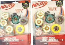 Nerf Target Master Disc Launcher 7Pc Hasbro 2pk 14 dics Party Favor Prizes