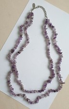 RODIER collier amethyste double rang SIGNATURE