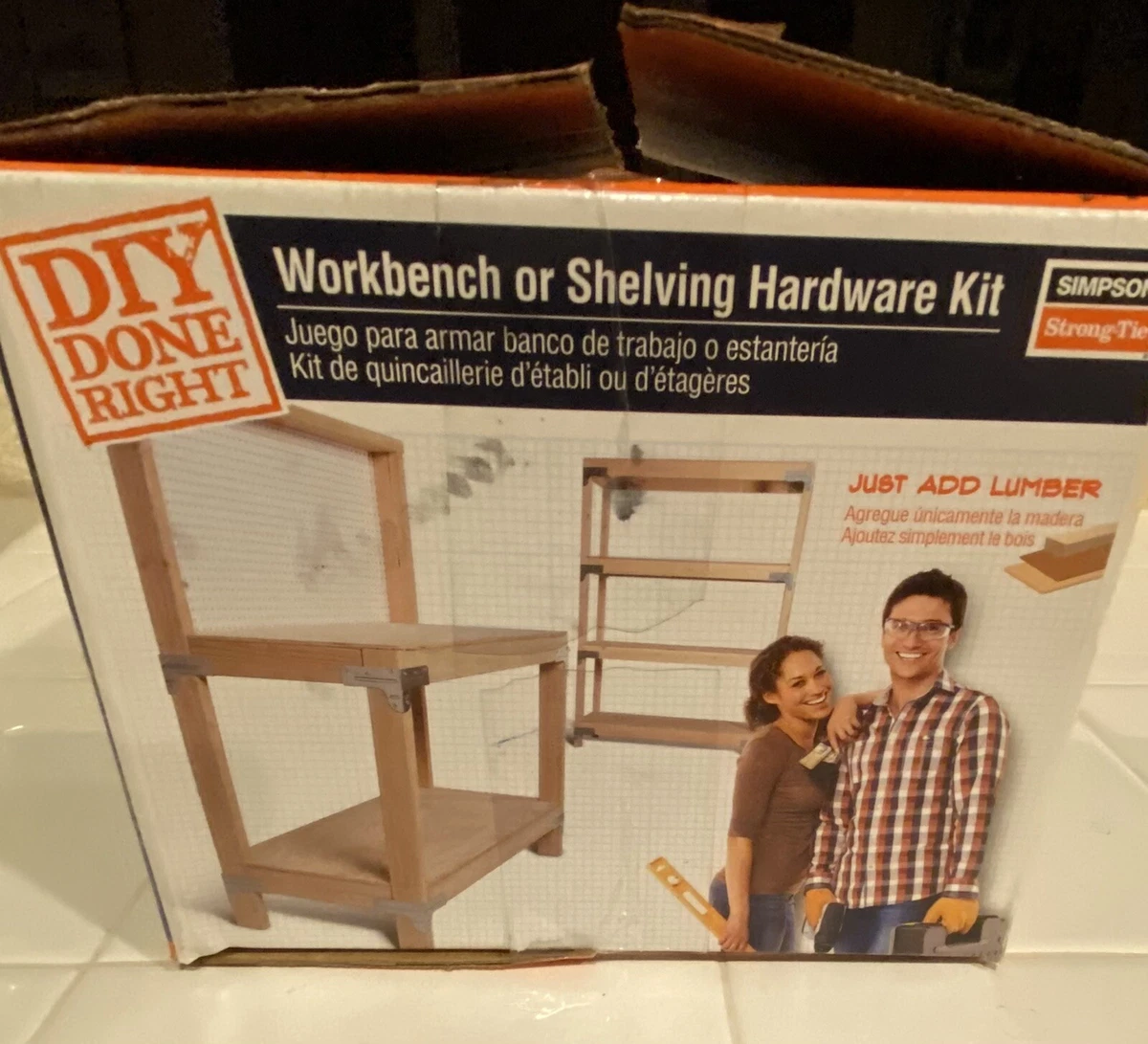 Simpson StrongTie DIY Workbench Shelving Kit In The