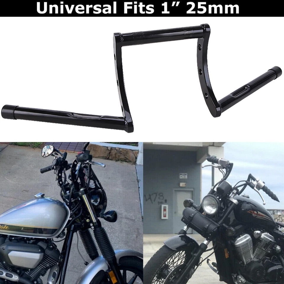 Barra de arrastre Z para manillar de motocicleta de 1"" para Harley Sportster XL Softail Dyna Chopper Foto 3 de 4
