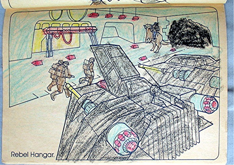 Vintage Star Wars Coloring Book The Empire Strikes Back eBay