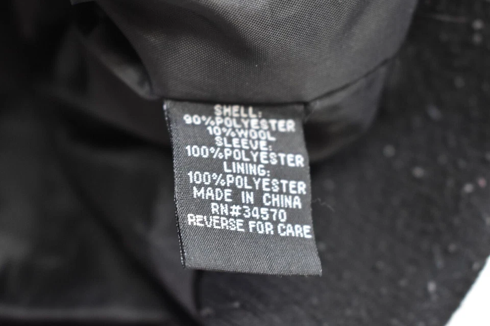 I Love By Boy Meets Girl Mujer Mezcla de Lana Tweed Cable Suéter Chaqueta Bomber 2X Foto 4 de 4