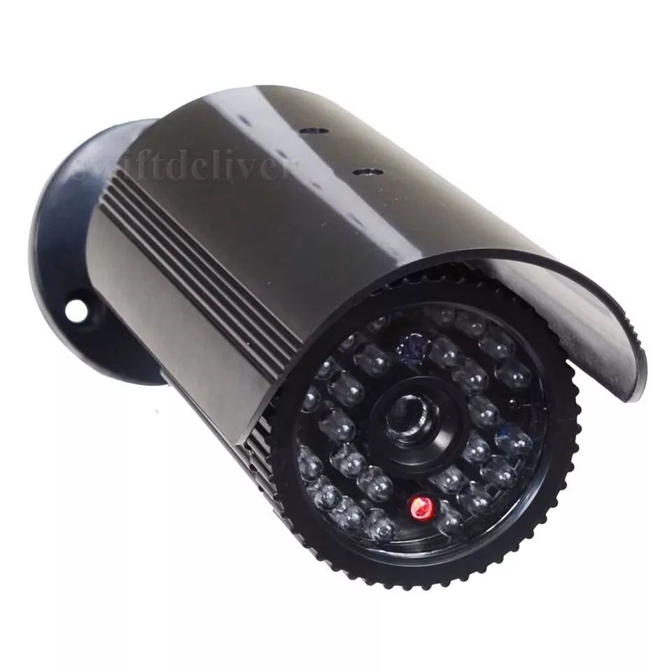 4 x Dummy Security Cameras Flashing Light Fake IR LEDs for CCTV Surveillance C4X - Image 3 of 4