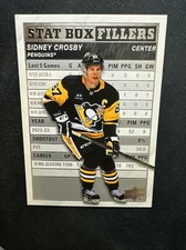 23-24 UD Series 1 Hockey Stat Box Fillers SB-12 Sidney Crosby