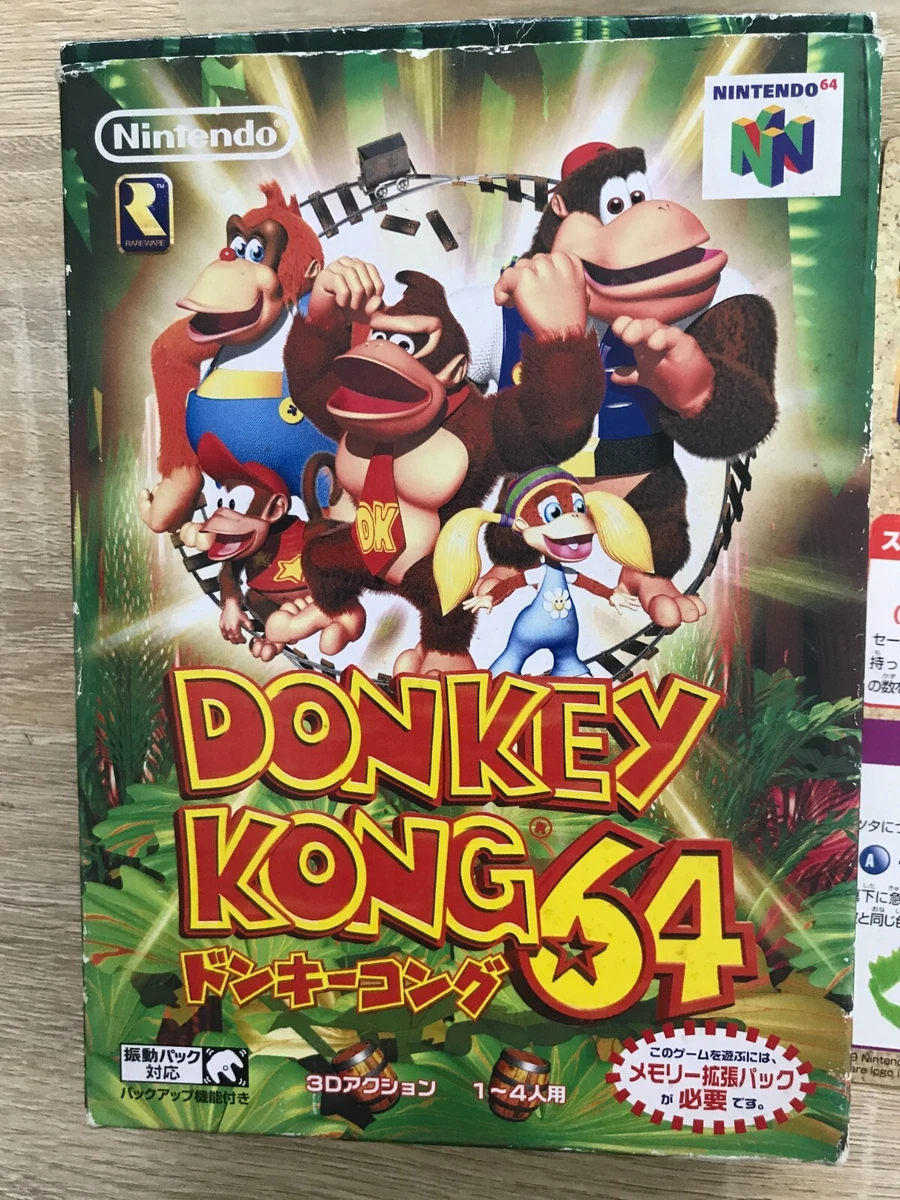 Donkey Kong 64 Nintendo 64 N64 Video Games Japanese Ver. With Box