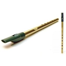 Irish Made Brass Feadog C Flageolet Tin Penny Whistle in C