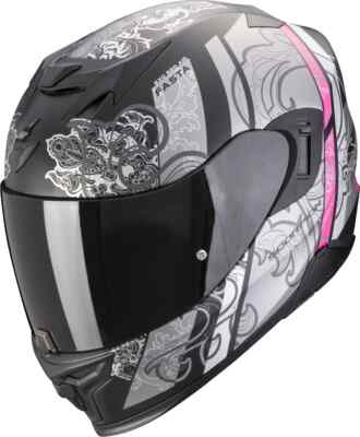 Scorpion EXO-520 Evo Air ECE 22.06 FASTA matt schwarz-silber-rosa Gr. S 55/56