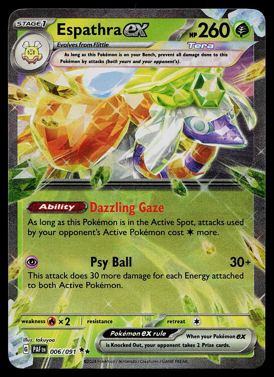 Pokemon SV: Paldean Fates 006/091 Espathra ex | eBay