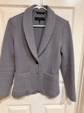 Rag Bone Blazer Contrast Trim Women's Small 100 WOOL HEAVY WEIGHT GORGEOUS