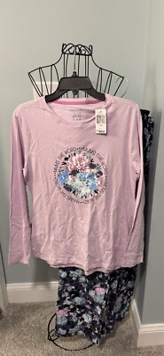 New Vera Bradley Chrysanthemum Crush Pajama Set Small S  Mums the word  Women