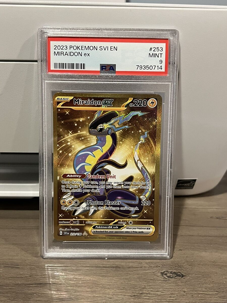 Gold Etched Hyper Rare Miraidon ex (PSA 9)